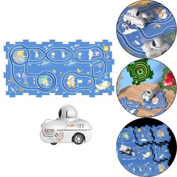 Набор автомобильных треков, обучающая игрушка, сборка автомобиля своими руками, головоломка из 8 предметов