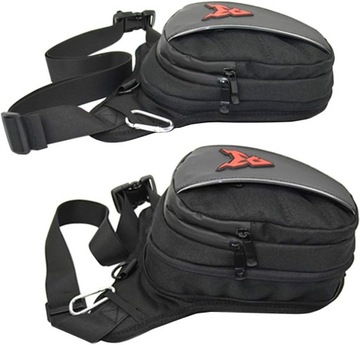 МОТОЦЕНТРИЧЕСКАЯ СУМКА ДЛЯ МОТОЦИКЛА WAGON LEG СУМКА НА БЕДРО ЧЕРНАЯ СЕРАЯ