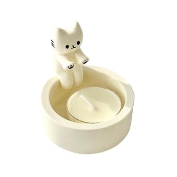 Подсвечник с мультяшным котом в стиле столовой подсвечник