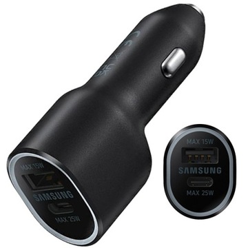Автомобильное зарядное устройство Samsung USB-A/USB-C 25 Вт/15 Вт