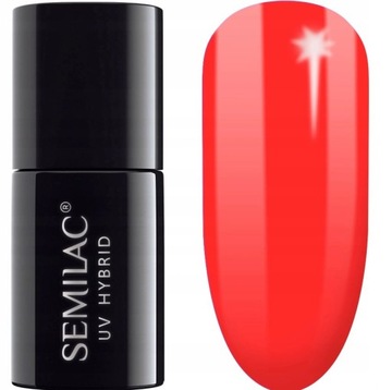 Semilac Lakier Hybrydowy Kolorowy Do Paznokci Neon Watermelon 7 ml