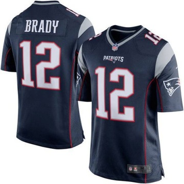 T-shirt z koszulką England Patriots Jersey nr 12 Koszulka piłkarska Tom Brady, 3XL