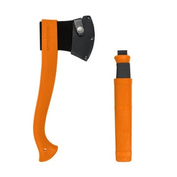 ZESTAW NÓŻ TOPOREK MORAKNIV POMARAŃCZOWY Bushcraft