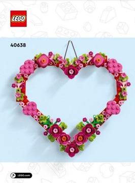 LEGO Roses 40460 + Heart 40638 FLOWERS Creator Icons Подарок на День защиты детей