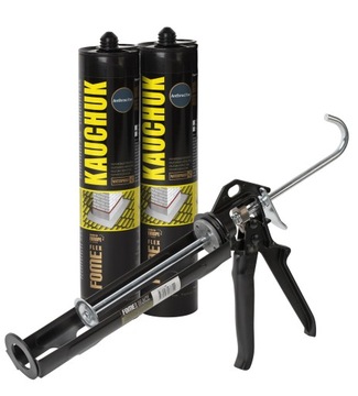 Uszczelniacz dekarski antracyt 300ml + pistolet
