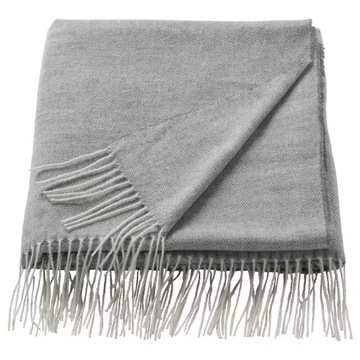 IKEA pled HOLMVI koc narzuta SZARY 120x160cm