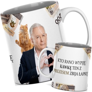 ŚMIESZNY KUBEK KACZYŃSKI DUDA MORAWIECKI PAPIEŻ JP