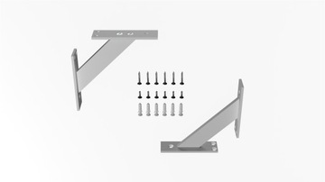 2 ШТ. FEST ПОДДЕРЖКА ПОЛКИ РУЧКА-ВЕРСИЯ ДЛЯ ПОЛКИ - АЛЮМИНИЙ 120 мм