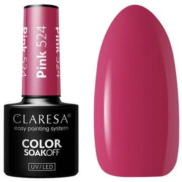 Claresa Lakier Hybrydowy UV/LED 5g - Pink 524
