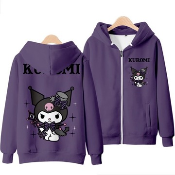 СВИТШОТ Kuromi НА МОЛНИИ С КАПЮШОНОМ