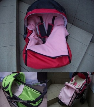 SANKI EVO +PCHACZ +CIEPŁY ŚPIWOREK+BUDKA +PODNÓŻKI