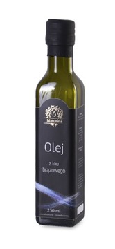 Olej lniany 250ml BUDWIGOWY ŚWIEŻY ZIMNOTŁOCZONY