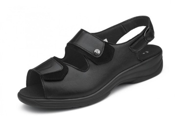 Solidus Moni 74500 01123 czarne sandały 5,5