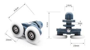 РОЛИК ЭКСЦЕНТРИЧЕСКИЙ ДЛЯ ДУШЕВЫХ КАБИН 23ММ