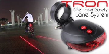 ЗАДНИЙ ВЕЛОСИПЕДНЫЙ ФОНАР + 2x ЛАЗЕР + РУЧКА