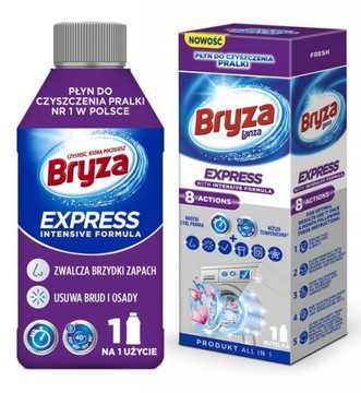 Płyn Do Pralki Bryza Express Do Czyszczenia Silny Fresh Świeży 250ml