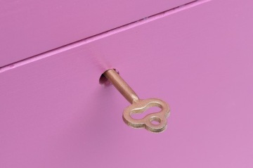 Детская подарочная коробка XXL розовая с ключом HIT