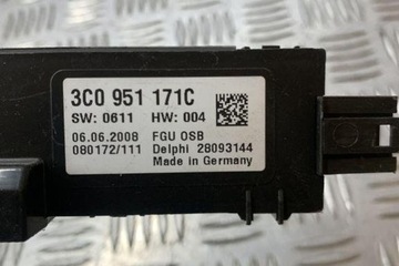 SENZOR ALARMU VW PASSAT B7 ALLTRACK (365) 3C0951171C 2.0L DIESEL 103KW