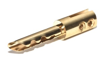 Wtyk bananowy BFA 4mm złocony