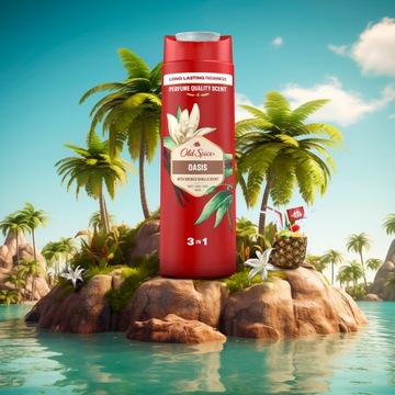 Old Spice Oasis Żel męski pod prysznic i szampon 3w1, 6 x 400ml