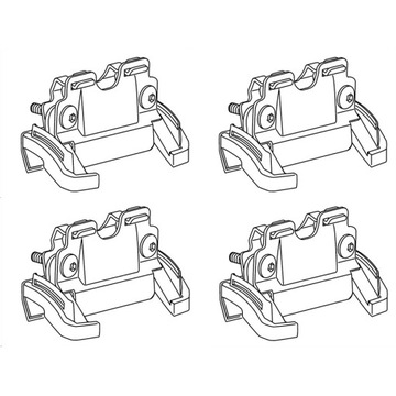 Монтажный комплект 4 шт. THULE 4074 Отличная цена.