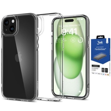 Pouzdro kryt Spg pro Iphone 15 Plus a 3MK Sklo