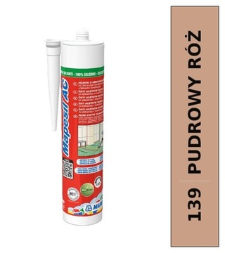 Silikon Sanitarny MAPEI Mapesil AC-SC 139 PUDROWY RÓŻ