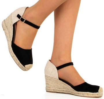 БОСОНОЖКИ НА ТЕХНИКЕ ESPADRYLE, ЧЕРНЫЕ 38