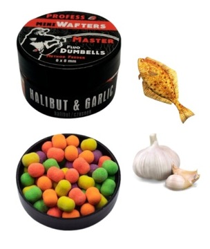 MINI Dumbell Wafters FLUO MASTER – COCONUT & SCOPEX 6x8 mm (kokos i sco