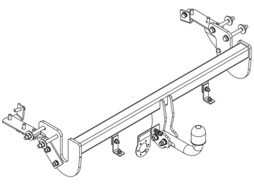 NOVÝ PEVNÝ ZAŘÍZENÍ(HÁK) TÁŽNÝ DO PEUGEOT 4008 03.2012- Z43 AUTO-HAK 1400 KG