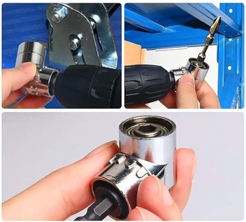 УГЛОВОЙ ПЕРЕХОДНИК ДЕРЖАТЕЛЬ ДЛЯ ОТВЕРТКИ И СВЕРЛА 105 ГРАДУСОВ 1/4