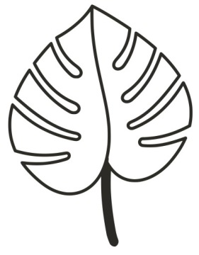 PODPÓRKA KWIATÓW ROŚLIN PERGOLA MONSTERA LIŚĆ 19cm