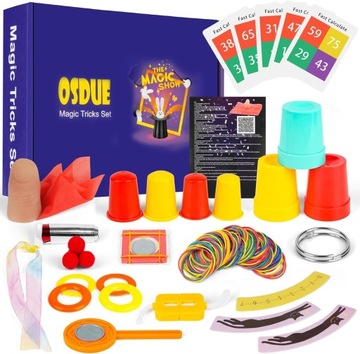 НАБОР МАЛЕНЬКИЙ ВОЛШЕБНИК ПОДАРОК ​​РЕБЕНКУ ВЕСЕЛАЯ ПАЛОЧКА +12 ТРЮКОВ MAGIC