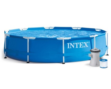Basen stelażowy Intex Metal Frame 28202 z pompą