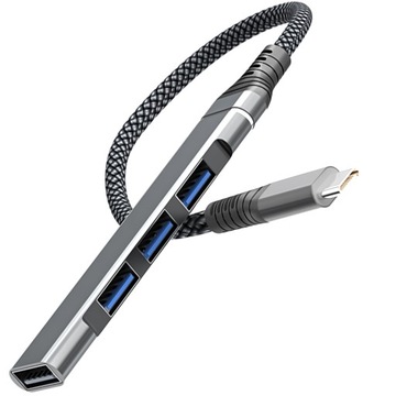 HUB Rozdzielacz Portów USB-C na 4x USB-A