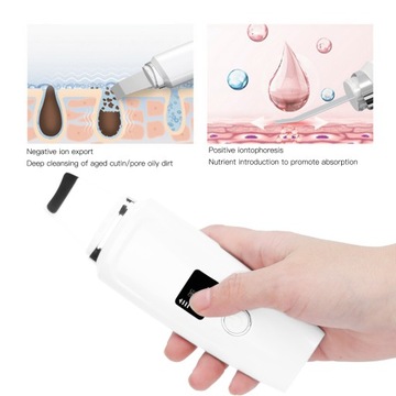 Ультразвуковой скруббер для кожи лица, шпатель для удаления черных точек X3