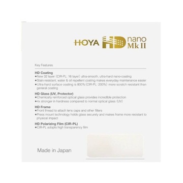 Filtr polaryzacyjny Hoya HD Nano Mk II CIR-PL 77mm