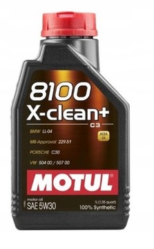OLEJ MOTUL 5W/30 8100 X-CLEAN+ 1L VW