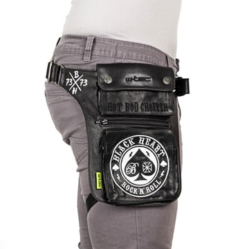 КОЖАНЫЙ набедренный карман W-TEC Black Heart