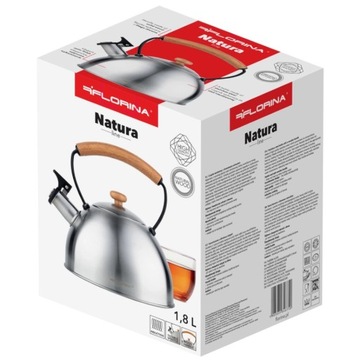 Czajnik FLORINA NEW Natura Line INDUKCJA 1,8L Satynowy INOX