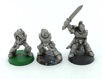 Warhammer 40k Space Wolves Grey Hunters zestaw 3 figurki metal