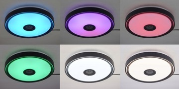 LAMPA PLAFON LED RGB 72W GŁOŚNIK BLUETOOTH+PILOT
