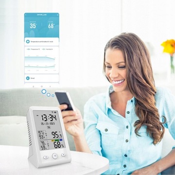 Tuya WIFI ИЗМЕРИТЕЛЬ ТЕМПЕРАТУРЫ И ВЛАЖНОСТИ