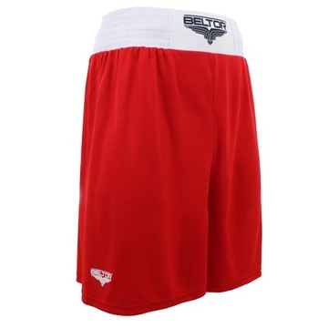 ШОРТЫ СПОРТИВНЫЕ МУЖСКИЕ ПОЯС КРАСНЫЕ ПЕРФОРАЛ С ВЫШИВКОЙ размер S