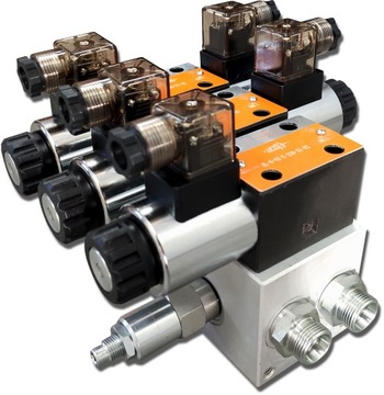 ROZDZIELACZ HYDRAULICZNY CETOP 2 SEKCJE 60L 24V