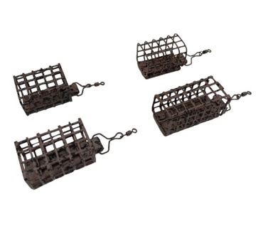 4 x koszyczek zanętowy z krętlikiem 20-50g BROWN 4