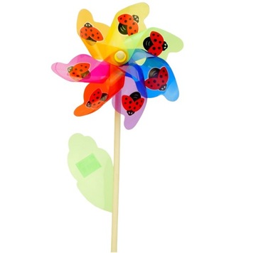 БОЛЬШАЯ РАЗНОЦВЕТНАЯ ДЕРЕВЯННАЯ МЕЛЬНИЦА ВЕТРЯНАЯ МЕЛЬНИЦА 6521