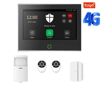 Najlepszy Zestaw Alarmowy Od AlarmZone Tuya Smart Wi-Fi GSM P70-4G/LTE