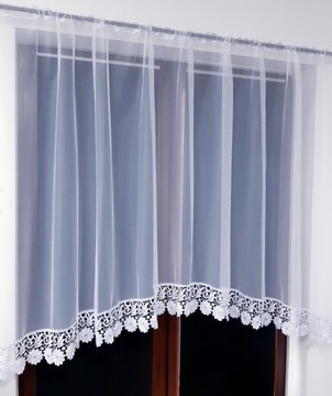 Firana firany markizeta ŁUK GIPIURA szyta 250x80