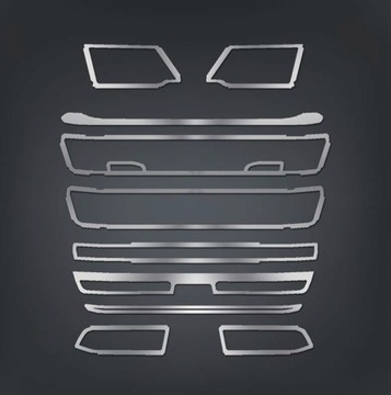 SCANIA NEXT GEN R GRILL DEKOR NIERDZEWNY CHROM NAKŁADKA DEKOR